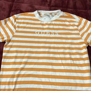 GUESS hello striped shirt